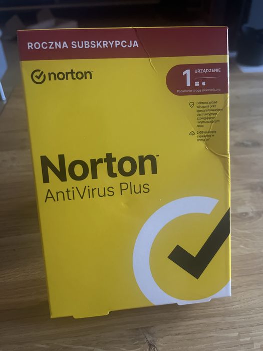 Norton AntiVirus Plus 1 rok / 1 urządzenie – NOWY, ZAFOLIOWANY