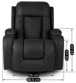 Fotel z funkcją relax i masażem rozkładany dowoz