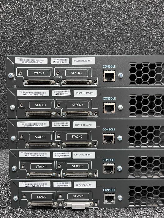 Комутатор Cisco WS-C3750v2-48PS-S