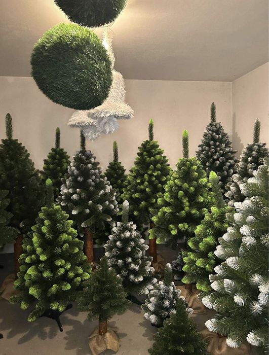 Choinka Sztuczna na pniu - 180cm - Sosna Diamentowa, gęsta; producent