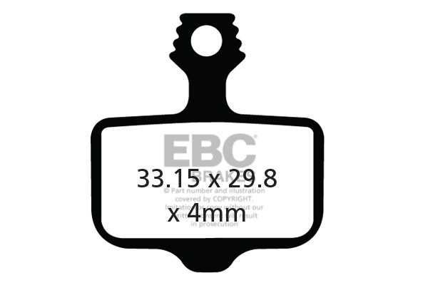 CFA472HH - Klocki hamulcowe rowerowe (spiekane) EBC Brakes