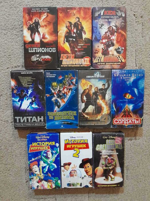 Видеокассеты Мультфильмы Скуби-Ду Том и Джери Незнайка Ну погоди