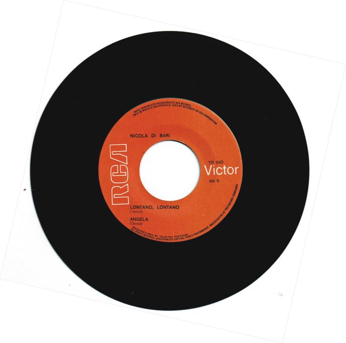 Nicola di Bari - Canta - Chitarra suona piu piano EP 45 1972