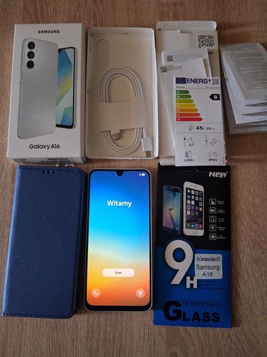 Smartfon Samsung Galaxy A16 Nowy +ETUI i  szkło hartowane.