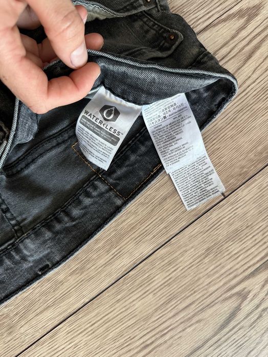 Spodnie jeansowe LEVIS 502 męskie szare denim r. 33 (M)