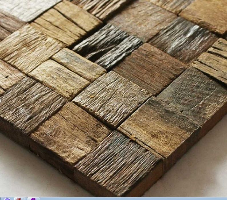 Дерев'яні панели ПАННО Деревянные 3Д Планки ДУБ Декор