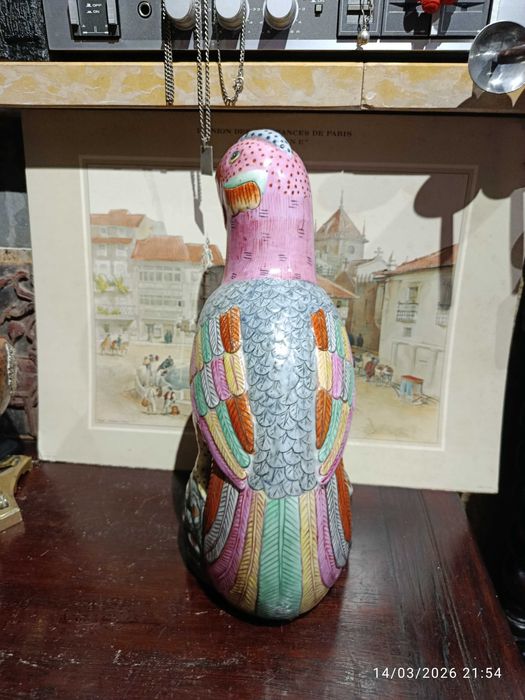 Faisão Porcelana Chinesa Antiga Carimbado