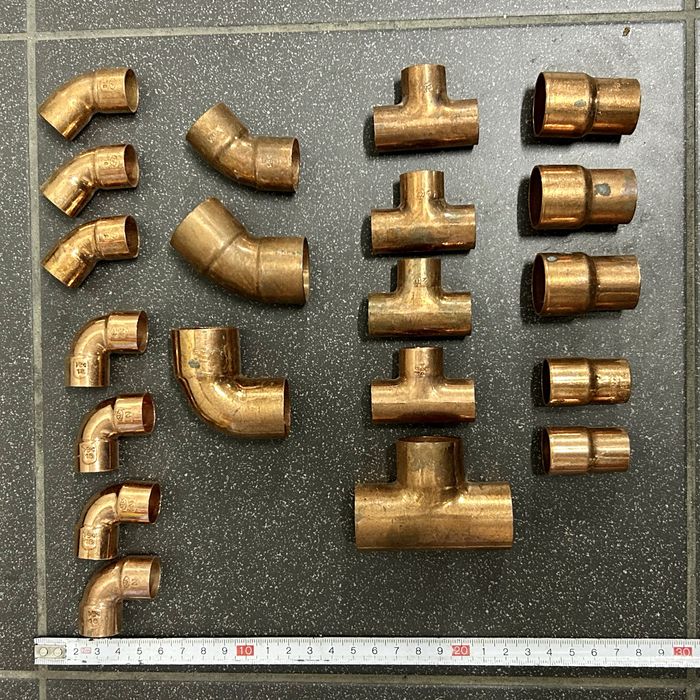 Kształtki miedziane różne 20 szt