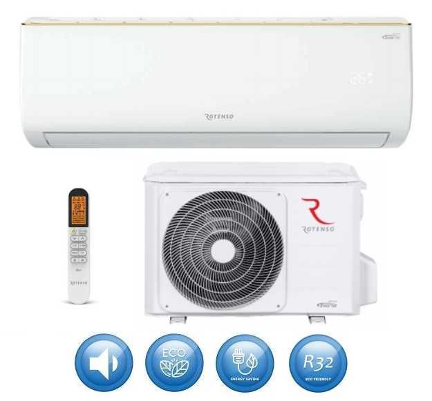 Klimatyzacja z montażem 3.3 kw ROTENSO - 7 lat gwarant A ++ JAPAN 3 000 zł WiFi