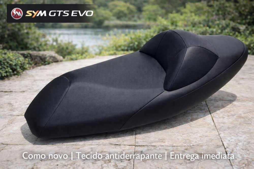 Banco Mota SYM GTS Evo 125 velho por novo