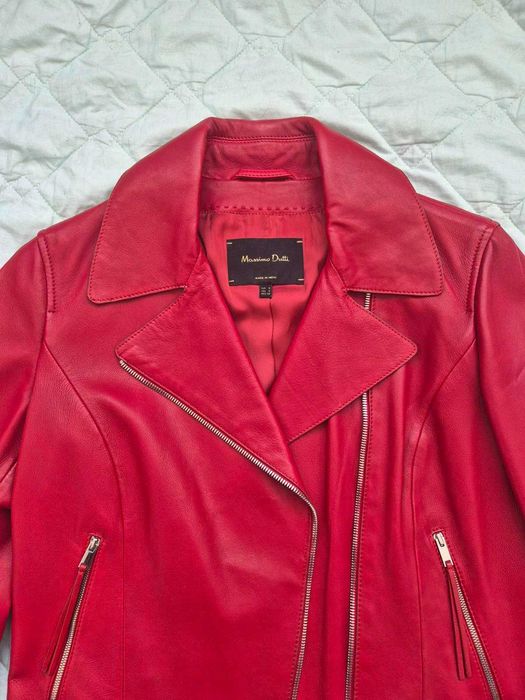 Нова шкіряна неперевершена за якістю косуха Massimo Dutti, розмір S
