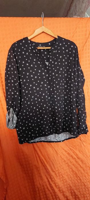 Блузка, туника черная чорна с пчёлками бджілками