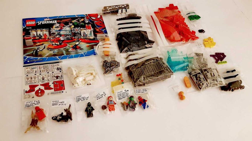 Lego Marvel 76175 Attack on the Spider Lair em peças novas