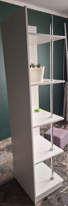 Słupek narożny 197 cm bialy