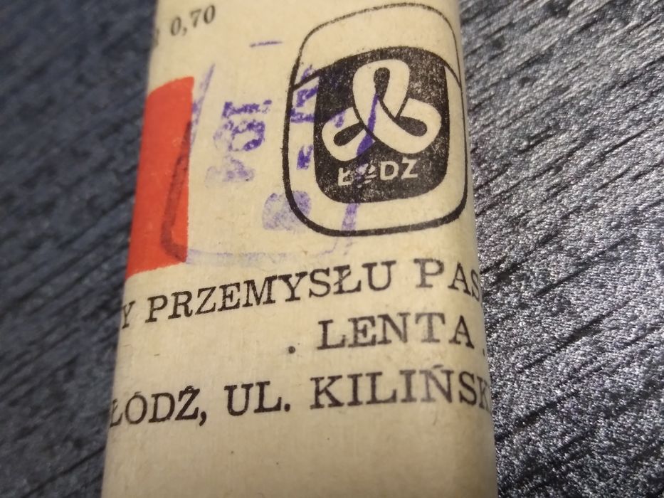 Wstążka cięta 25 m zielona Lenta Prl