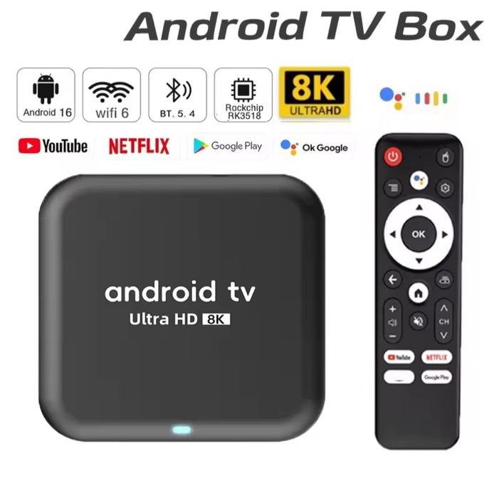 Смарт приставка, тв бокс Q18 ATV 8К UHD  ,4/ 32. 26го року