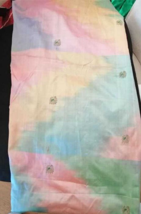 Tecido seda bordada 3m*1,12 lindo