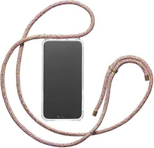 ETUI DO iPHONE 15 Transparentny Case Ochronny + Smyczka Ozdobna