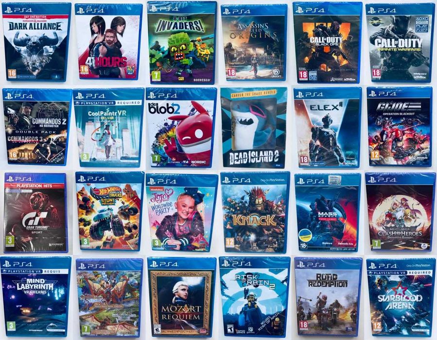 Диски Sony PlayStation 4