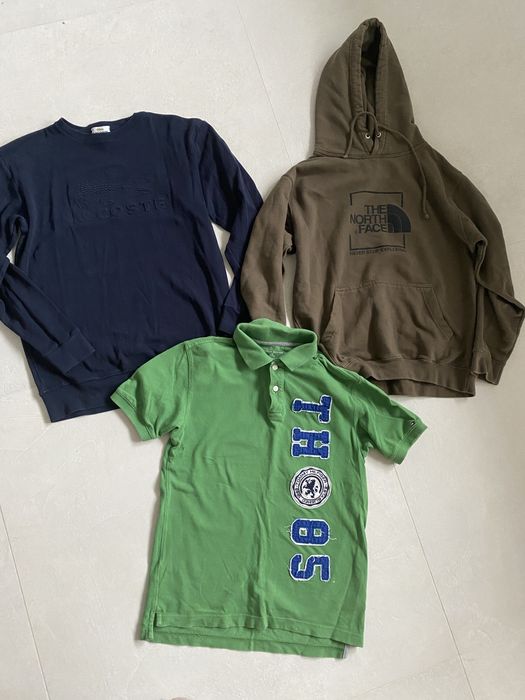 Lacoste the north face Tommy Hilfiger 3 sztuki dla chłopca 13-14 lat