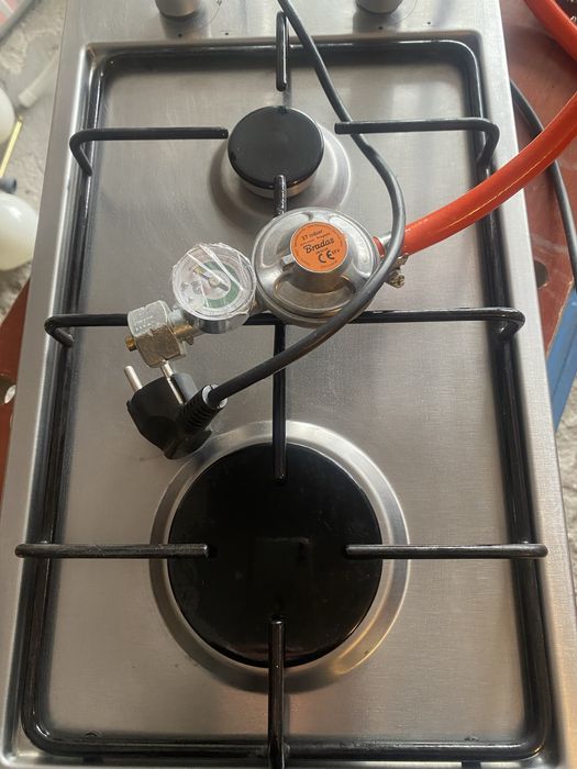 Płyta gazowa, dwa palniki