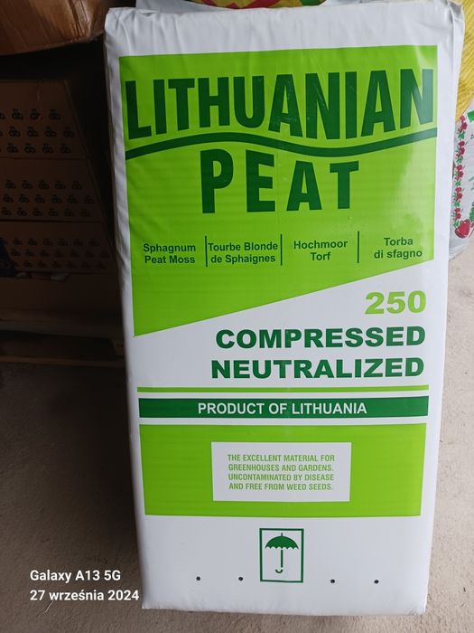 Torf  odkwaszony 5.5-6.5 PH Balot 250l