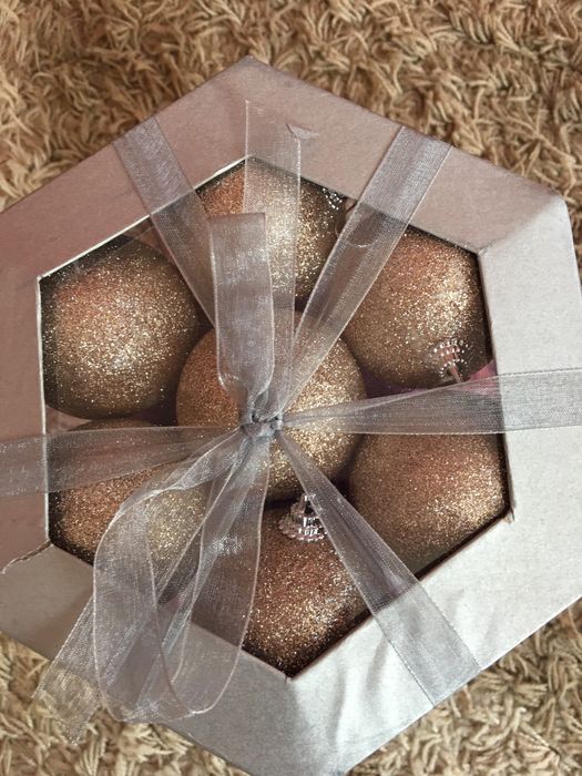 Новорічні іграшки, кулі, ялинкові прикраси, новогодний декор