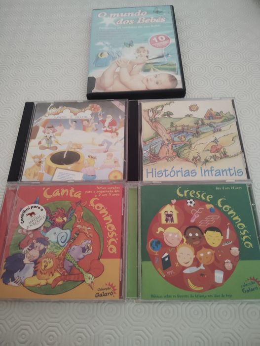 DVD e CDs Infantis Como Novos
