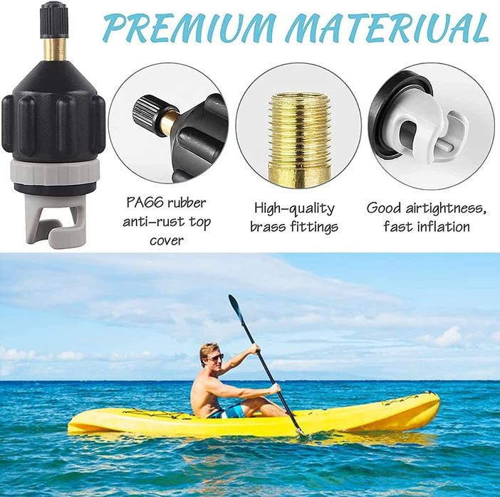 Adaptador Válvula schrader Prancha de Stand Up Paddle insuflável