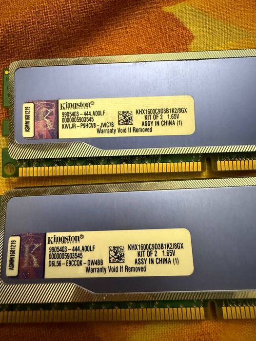 Продам оперативную память hyperx ddr3 blue 1600 МГц
