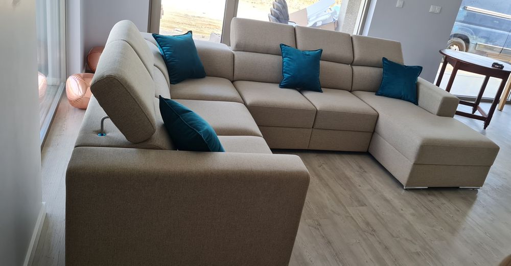 Sofá canto com chaise