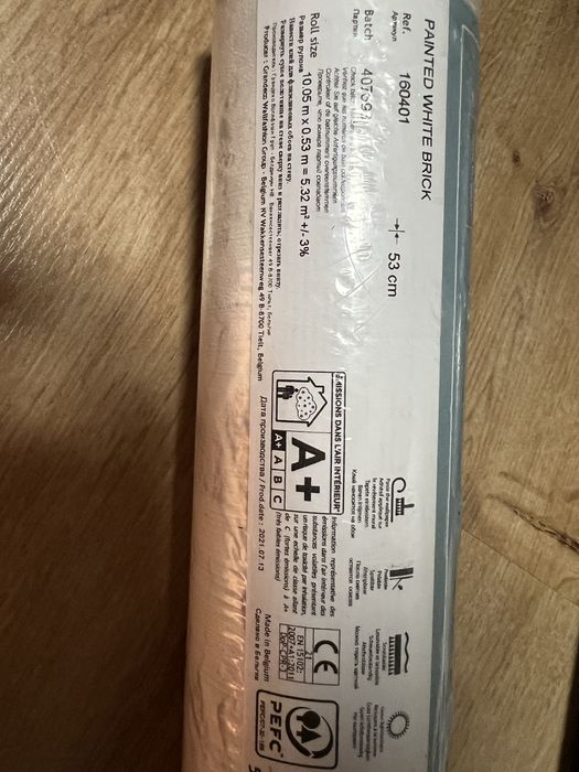 Nowa nieużywana tapeta Grandeco Life PAINTED WHITE BRICK 160401.