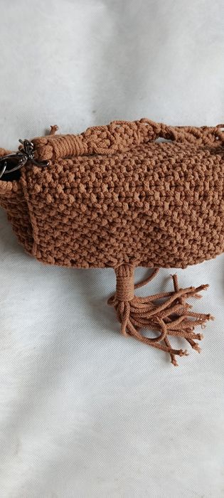 Torebka boho frędzle handmade