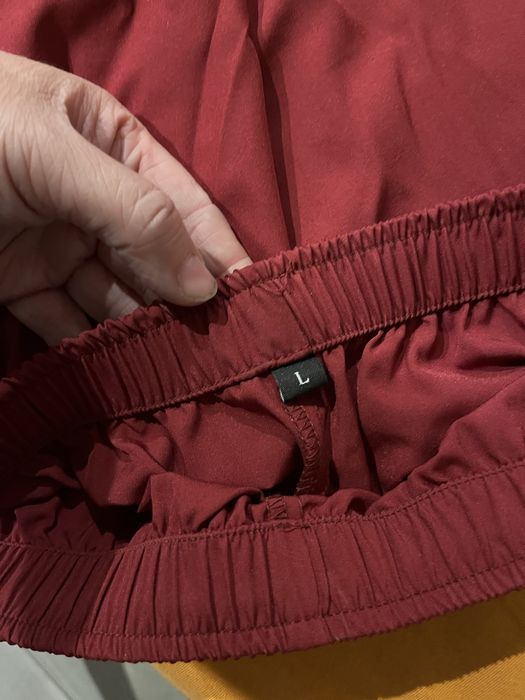 Spodnie medyczne bordowe 40 ze ściągaczem