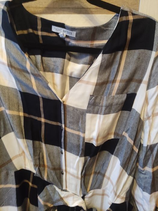 Sukienka bawełniana w kratkę