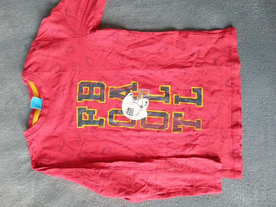 Koszulki długi rękaw, r. 128. 6 sztuk