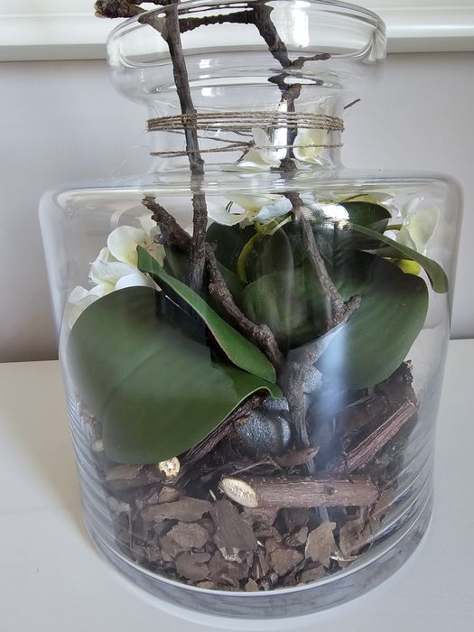 Kompozycja kwiatowa w słoiku duża Kraków