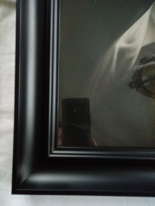 przedwojenny obraz oleodruk Matka Boska Bolesna czarna NOWA rama