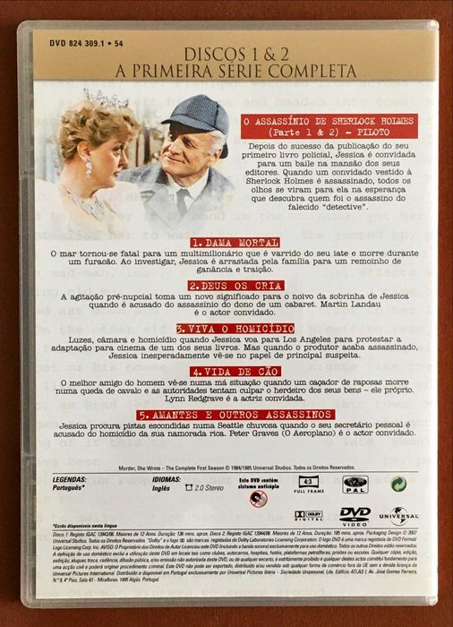 SÉRIE DVD Policial Crime Disse Ela Columbo Miss Marple Maigret