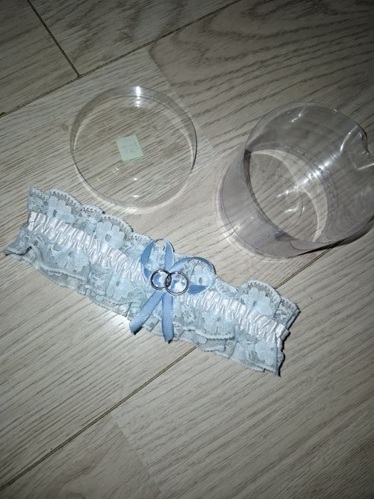 Podwiazka nowa niebieska