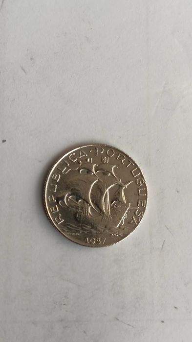 Moedas prata caravelas 1937 e 1942