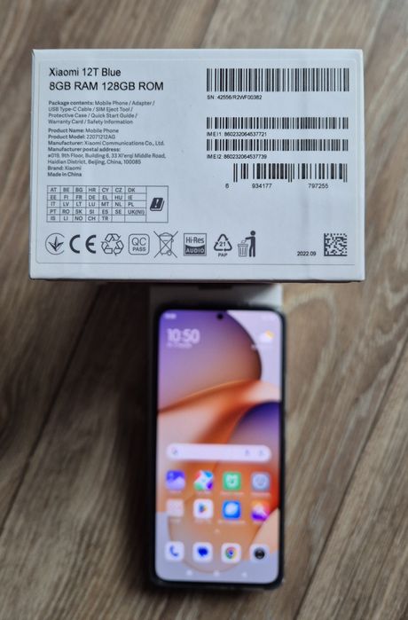 Xiaomi 12T BLUE 8GB RAM 128GB