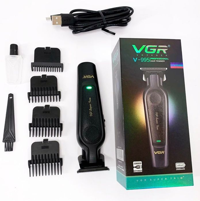 Машинка для стрижки волосся аккумуляторна. Акб. Тример vgr pro
