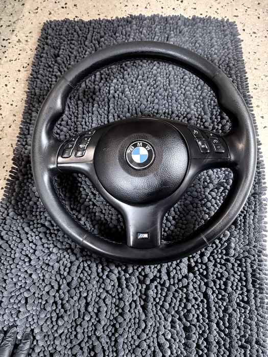 Kierownica BMW E46 M-Pakiet – multifunkcja – skóra + AIRBAG