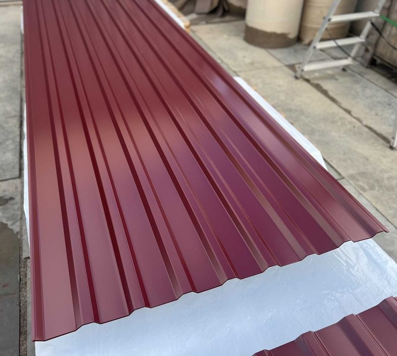 Blacha trapezowa T18 - CZERWONE WINO - Blacha cięta na wymiar!