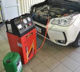 Аппаратная промывка печки автомобиля. Промывка всей системы охлаждения