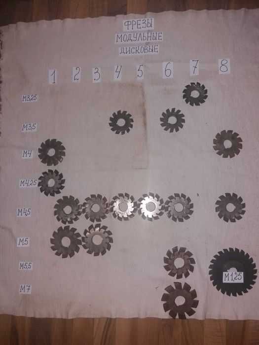 Фрези модульні червячні