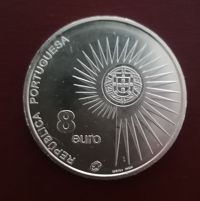 Moeda 8 euros alargamento da união europeia
