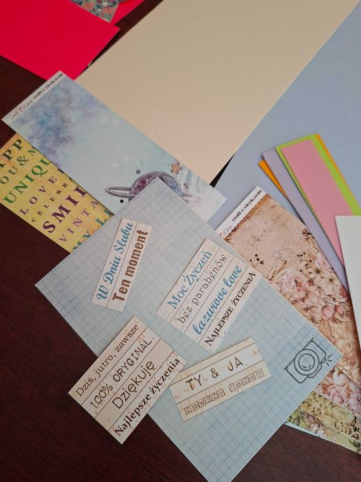 Scrapbooking papiery rękodzieło zestaw 1