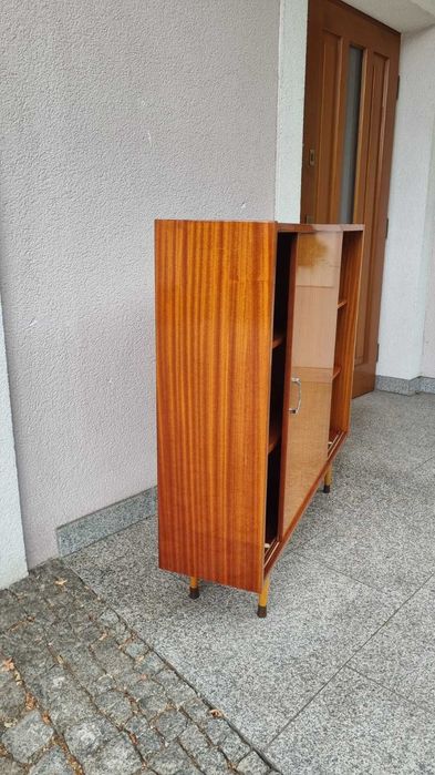 Biblioteczka Witryna Design PRL Lata 70 Violetta wysoki połysk